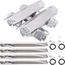 Grill Replacement Parts for Nexgrill 720-0830H, Nexgrill 720-0888, 720-0888N, Grill Burner Tubes, Heat Shield Tent Plates and Grill Igniters Kit Replacement for Home Depot Nexgrill 4 Burner 720-0830H
