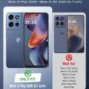 for Motorola Moto G 5G 2026 Case, Moto G Play 5G 2026 Heavy Duty case, [Glass Screen Protector] [Military Grade Protective ] [Shockproof] [Dropproof] [Dust-Proof] (with Belt Clip,MAG- Black)