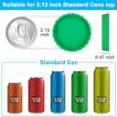 6 Pack Silicone Soda Can Cover Lids, Reusable Soda Can Lids Beer Can Covers Pop Can Covers, BPA Free Silicone Can Cover, Stopper and Protector for Soda, Beer, Beverage, Juice, Coke, Fits Standard Cans (Mixed Color)