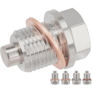 1PC M16x1.5 Stainless Steel Magnetic Oil Drain Plug Fit Subaru Ascent BRZ WRX Forester Impreza Legacy Outback Crosstrek Mini Cooper John Deere Aprilia Replace 32195AA020 DP009 803916010 Washer