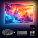 deerdance Smart TV LED Backlight with HDMI2.0 4K60Hz Sync, LED Strip Lights & App Controlled Color Changing for 55-65 inch TVs. (12.5ft)