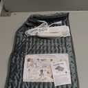 Deepsoon Heating Pad,Electric Heating Pads for Back,Neck,Abdomen,Moist Heating Pad for Shoulder,Knee,Arms,Legs,Dry/Moist Heat & Auto Shut Off,Christmas Gifts for Men and Women,Dark Gray,24x12 Inch