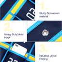 2 Pcs 36 Numbered Pocket Chart Cell Phone Pocket Holder for Classroom Sundries Closet Hanging Organizer Wall Door Holder for Calculator Storage Office Organization Supplies (Blue and Yellow)