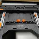 Worx Pegasus 2-in-1 Folding Work Table & Sawhorse, Easy Setup Portable Workbench, 31" W x 25" D x 32" H Lightweight Worktable with Heavy-Duty Load Capacity, WX051 - Includes 2 Clamps & 4 Clamp Dogs