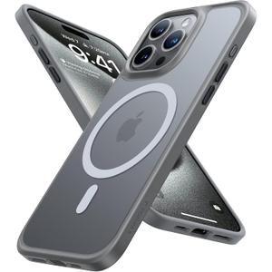 TORRAS Magnetic Guardian Designed for iPhone 15 Pro Max Case, [Military Grade Drop Tested] [Compatible with MagSafe] Slim Case for iPhone 15 Pro Max Phone Case 2023, Natural Titanium