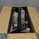 3 Inch Binder 3 Ring Binders Black, Slant D-Ring 3” Clear View Cover with 2 Inside Pockets, Heavy Duty Colored School Supplies Office and Home Binders, 6 Pack – by Enday