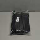 Small Canvas Tote Bag with Multi Pockets, Crossbody Shoulder Bag with Compartments and Zipper, Lightweight Adjustable Tote (Black)