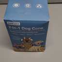 BARKLESS Dog Cone, Inflatable Dog Cone After Surgery for Large Breeds, Soft Surgery Collar with Enhanced Anti-Licking Guard Shield for Pets, Patented Protective Donut Collar (XL (Neck: 18"-23"), Grey)