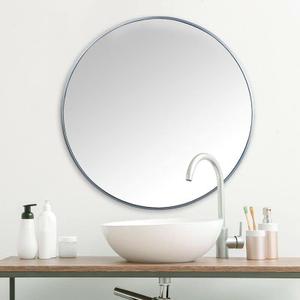 DEENZ Large 60cm Large Round Silver Wall Mounted Mirror Aluminium Frame Bathroom Living Room A Must have Mirror very good size
