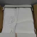 LORDTEX Indoor/Outdoor Curtains - Waterproof Tab Top Patio Curtains Sun Blocking Set of 2 Panels Thermal Insulated Curtain for Porch, Pergola, Cabana, Gazebo, 52 x 96 inch, White