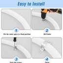Yaocom 100 Pcs 1 1/4 Inch Pipe Strap 304 Stainless Steel Conduit Clamp Reinforced Rigid 2 Hole U Bracket for Pipe Fixing on Various Surfaces