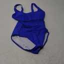 B2prity Women's Mesh One Piece Swimsuit Tummy Control Sexy Bathing Suit Push Up Swim Suit Slimming Swimwear (Medium, Royal Blue)