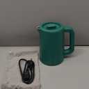 650ml Small Electric Kettle with 6 Temperature Control,800W Dual Voltage 110-240V Fast Heat Hot Water Boiler,304 Stainless Steel Portable Travel Electric Kettle Small,12H Keep Warm (Green)