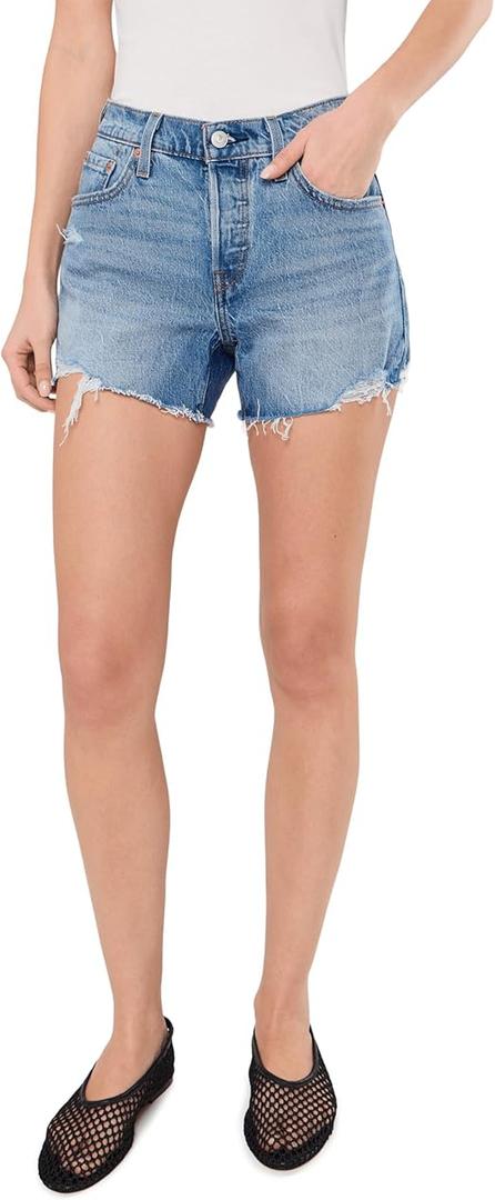 Levi's Women's 501® Curve Short (Size 27, Signs of Success (Shrink-to-fit - Stretch)