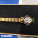 Small Gold Watches for Women,Analog Womens Watch with Stainless Steel Expansion Band,Oval Case Roman Dial,Water Resistant