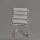 CLYMENE 4 Pack Light Switch Cover Guard, Child Proof Wall Switch Cover Keeps Your Lights or Switches from Getting Accidentally Turned ON or OFF, Toggle Style (White)