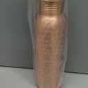 Purely Copper Water Bottle, 34 oz, Pure Copper Construction, Leak Proof, Cylindrical, Polished Finish, BPA Free