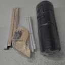 Zakkart Cat Perch for Window Sill with Bolster - Orthopedic Hammock Design with Premium Hardwood & Robust Metal Frame - Cat Window Seat for Large Cats and Kittens - Natural Color Wood Gray Bed, 24''W