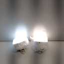 BLUEYE Rechargeable Light Bulbs,2Pack,10W,Remote Control,Soft Warm 2700K-6000K,50W Equivalent,450Lumens,E26 Detachable Charging,Battery Operated Emergency Lamp for No Outlet