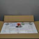 4-Light Bathroom Light Fixtures, Brushed Nickel Modern Vanity Lights Over Mirror with Clear Glass Shade, Bathroom Wall Lamp for Mirror Kitchen Living Room Hallway Cabinet Porch Bedroom Reading room