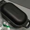 OLLAKOK 2in1 PreSeasoned Cast Iron Dutch Oven Pot with Lid as Skillet, Grill Pan, with Lid Lever, Dual Loop Handles, Oval Heavy Dutch Oven for Bread Baking, Frying, Camping, BBQ, 3.8 QT Black