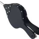 Tosnail 17" x 7.5" Wood Bellows Fireplace Bellows, Wood Air Bellows - Black