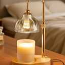 HouseSapp Candle Warmer Lamp, Wax Melt Warmer with Timer Dimmer, Height Adjustable, Clear Lampshade, Includes 2 Bulbs, Birthday Gifts for Women, Mom, Christmas, Housewarming