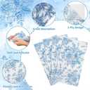 NatNarr 100 Pcs Blue Floral Guest Napkins Disposable Hand Towels for Bathroom Blue and White Paper Napkins Decorative Toile Napkin Chinoiserie Napkin for Wedding, Bridal & Baby Shower, Tea Party