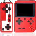 Hikonia Handheld Game Console, Portable Retro Video Game Console with 500 Classical Games,3.0 Inches Screen,1020mAh Rechargeable Battery, Support for TV & Two Players(Red)