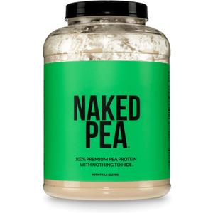 NAKED Pea - 5LB 100% Pea Protein Powder from North American Farms - Unflavored Vegan Pea Protein Isolate - NSF Certified, Plant Protein Powder, Easy to Digest - 76 Servings, 09/2027