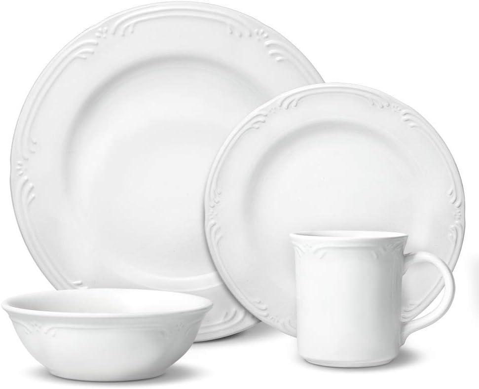 Pfaltzgraff Filigree 16 Piece Dinnerware Set, Service for 4