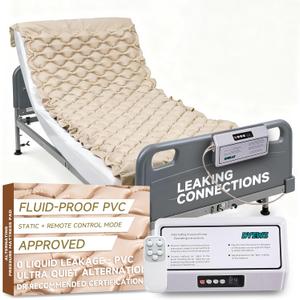 Alternating Air Pressure Mattress Pad for Hospital & Home  Prevention Bed Sores, Ultra-Quiet Pump, Digital Display & Remote Control, Suitable for Bedridden or Limited Mobility Patients