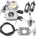 Anxingo C1Q-S269 Carburetor for Stihl MS171 MS181 MS201 Chainsaw 1391200619 11391207100 11391200612 with Gasket Fuel Line Filter Spark Plug