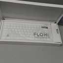 Flow Lite 84 Keys Low Profile Mechanical Keyboard, 75% Swappable Rechargeable Wireless Keyboard with 2.4G Receiver, Bluetooth and Wired Connection for Windows, Mac/Specter Linear Switches (Off-White)