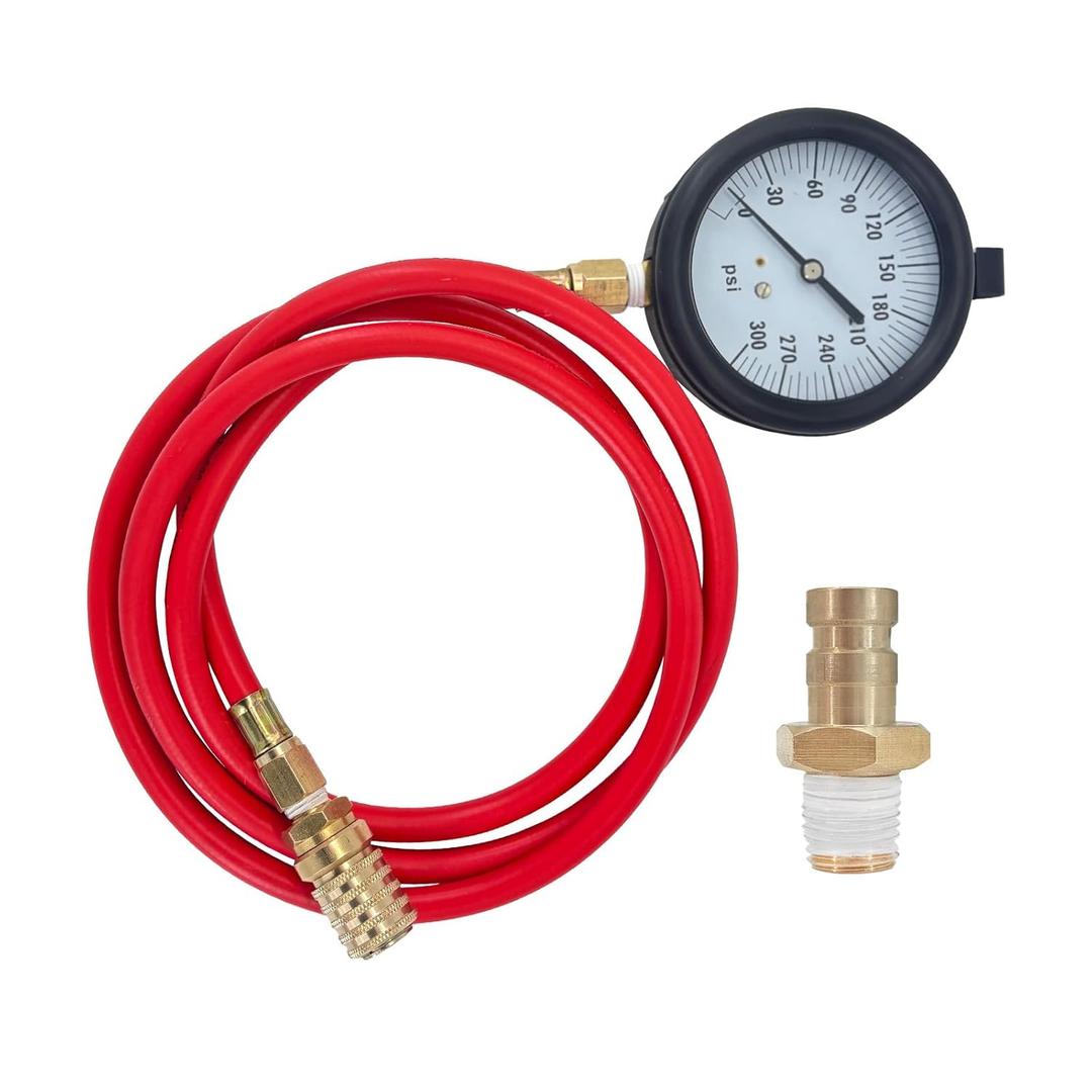 TU-32-20 Compuchek Diesel Fuel Pressure Test Gauge0-300 psi Compatible with Cummins Diesel Engines and Other Diesel Engines with Compuchek Test Ports, for Road Testing(6ft)