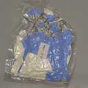 Jobkoo Blue White Balloon Arch Kit Baby Blue White Silver Balloon Garland 4D Silver Foil Balloons Pastel Light Blue Silver Latex Balloons Christening Boy Birthday Baby Shower Party Decorations QQ-113