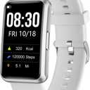 Fitness Tracker No Bluetooth No APP/Phone Required, Fitness Watch IP68 Waterproof with Steps Counter Sleep Tracker Alarm Clocks Stopwatch for Men Women Parents (Gray)