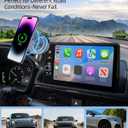 PZK Car Phone Holder for Toyota BZ4X 2023-2025/ S-ubaru Solterra 2023 2024 2025 Accessories 8/12.3-Inch Screen Fixed Clip Magnetic 15W Fast Wireless Charger Car Phone Mount 360 Rotate Not Affect Vent