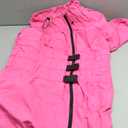 Lovelonglong Waterproof Dog Raincoat  4-Leg Full Body Dog Rain Suit with Reflective Strips & Leash Opening, Outdoor Dog Jacket for Rainy Weather (5XL (back 29"), Rosered)