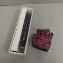 BEAUXMILE Hair Straightener Brush, Hair Straightening Iron with Dense Bristles, Ceramic Flat Iron Comb for Woman, Fast Heating, Dual Voltage, 30+ Temps, for All Hair Types, Black