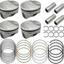 BuliBoao Engine Piston & Piston Pin Snap Rings Kit Standard Fits for Hyundai Kona 2.0L L4 2018-2019, Veloster 2.0L L4 2019, Elantra 2.0L L4 2017-2018 23041-2E800, 230402E601