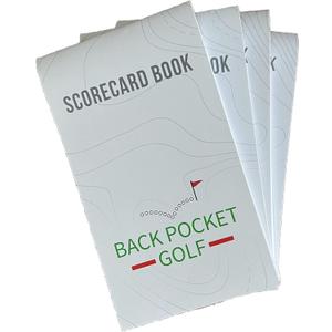 Scorecard Notebooks (Pack of 4), Fits Most Scorecard Holders and Yardage Book Covers, Rules Conforming, Track Scores 6.5" X 3.75"