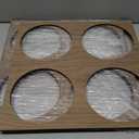 Wooden Panel Size 15 x 15 Inch Diameter Of A Circle 6,5 Inch,  Medium Wembley Decorative Fretwork Wood Wall Panels, Walnut,  4 Pcs