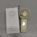 Mini Portable Fan, (2 x AAA Batteries, Batteries Not Included) Lightweight Handheld Fan Perfect for Outdoor, Travel, Office, Hiking and Camping - White