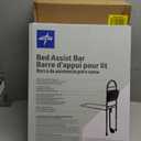 Medline Bed Assist Bar with Storage Pocket, Height Adjustable Bed Rail for Elderly Adults, Assistance for Getting In and Out of Bed at Home