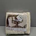 MOSAYT 100% Waterproof Dining Room Chair Covers Set of 4, Super Fit Stretch Jacquard Parson Chairs Slipcovers Removable Washable Chair Seat Protectors for Home, Kitchen, Banquet (Beige)