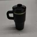 Stanley Quencher H2.0 Tumbler with Handle and Straw 20 oz | Flowstate 3-Position Lid | Cup Holder Compatible for Travel | Insulated Stainless Steel Cup | BPA-Free | Black 2.0