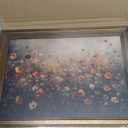 Gold Framed Wall Art Vintage Flower Canvas Wall Art Nature Landscape Flower Wildflower Artwork Prints Picture for Living Room Bedroom Farmhouse Bathroom Office Decor, 12x16 (05-Moody wildflowers)