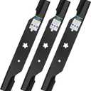 GICOOL Z254F Mower High-Lift Blades, for Hu sqvarna/Cr aftsman 54" Mower Deck Z254 YTH2454 LGT2554 LGT2654 RZ5424 YTH24V54 YTH24K54, Replace OEM 187256 187254 532187256 532187254, 3-Pack