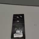 Pefei Tweezers Set - Professional Stainless Steel Tweezers for Eyebrows - Great Precision for Facial Hair, Splinter and Ingrown Hair Removal (Black)